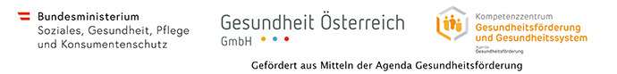 Gefördert aus Mitteln der Agenda Gesundheitsförderung